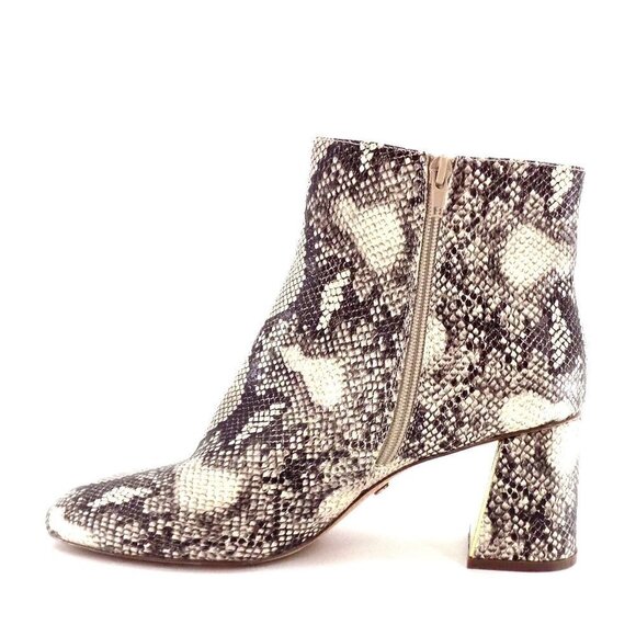 XOXO Kahana Ankle Boots Size 11 Snake Embossed Black & White - Picture 6 of 9